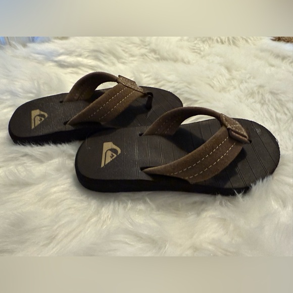 Quiksilver Carver Suede Boys Flip Flops - Picture 3 of 4